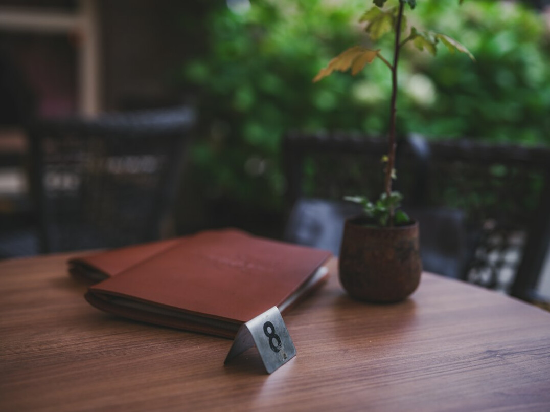 mystery book on wooden table