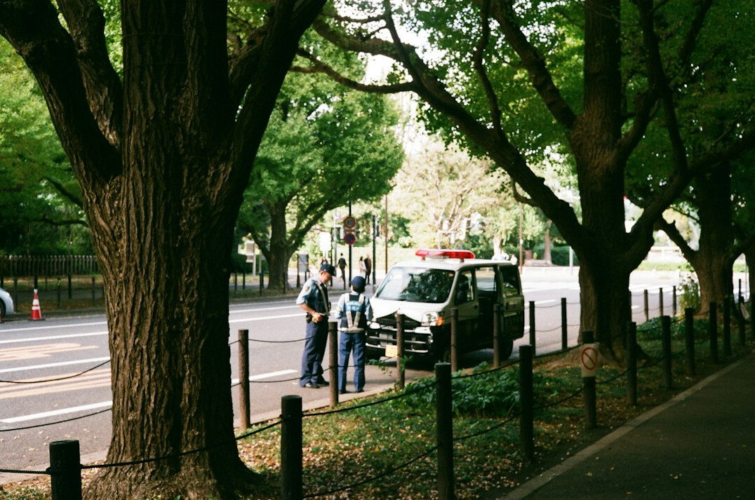 detective investigating crime scene